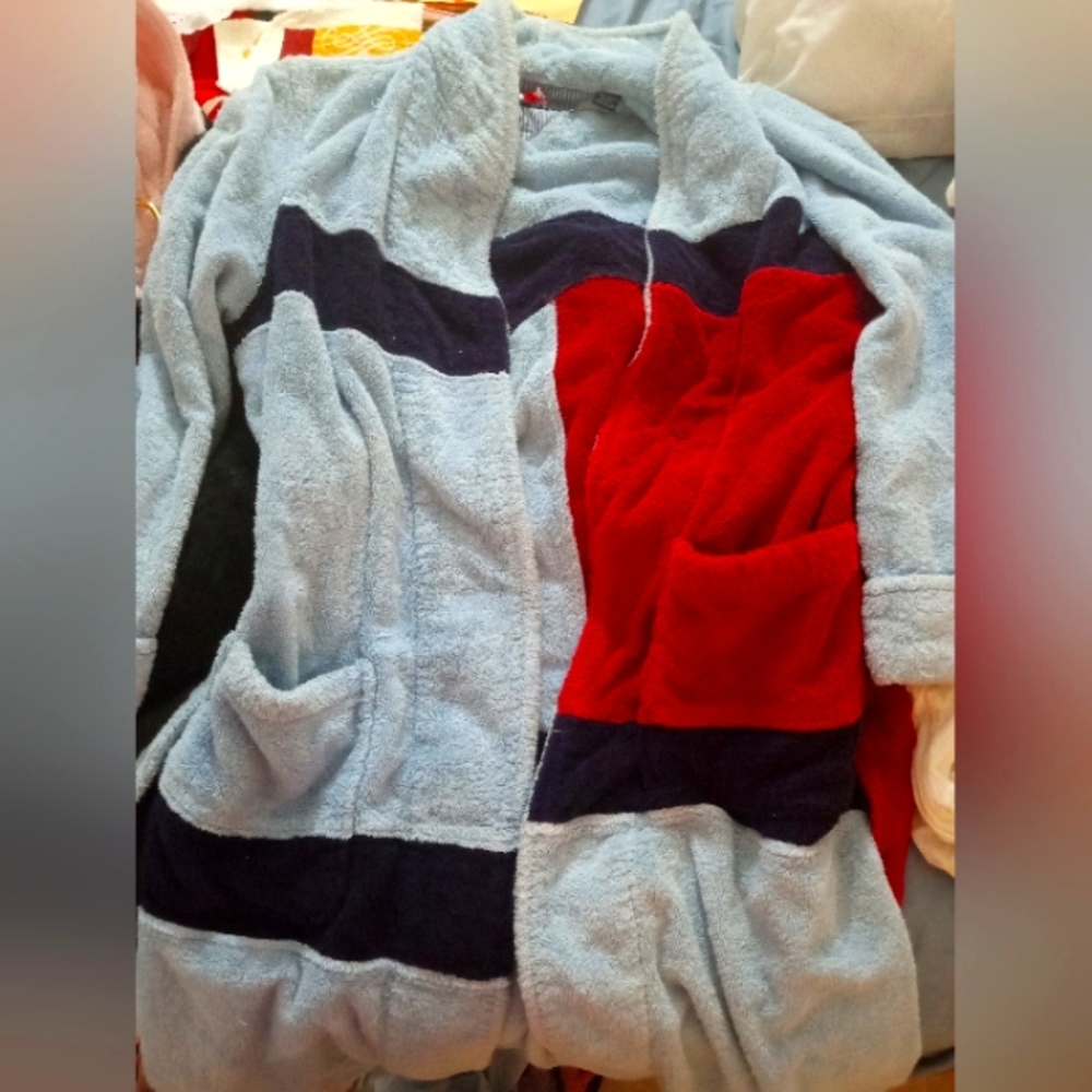 Vtg AUTHENTIC Tommy Hilfiger bathrobe